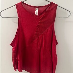 ALO Yoga bold Red Muscle Tank